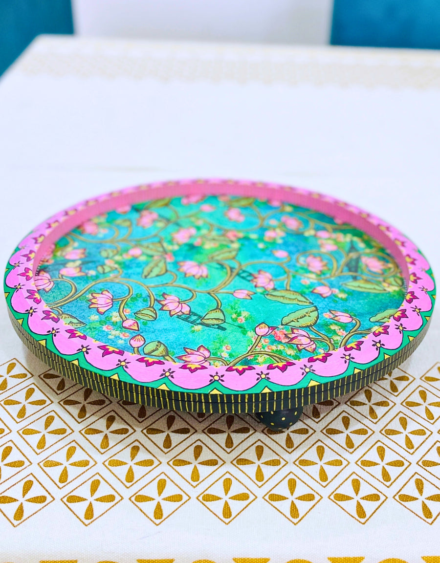 Pichwai Lotus Tray