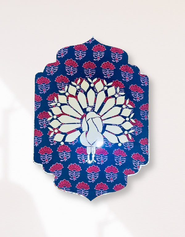 Rivaayat Indigo Peacock - Wall Art